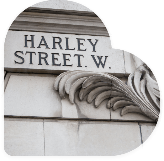 Harley Street. W. sign